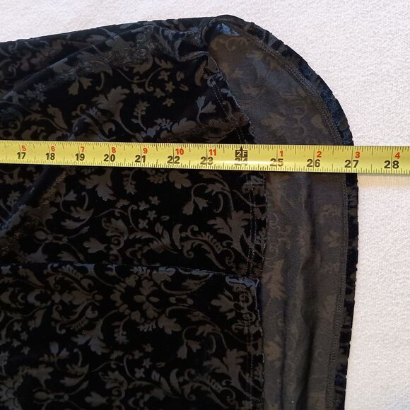 Women's Whimsigoth Fairygrunge Size LARGE Velvet Burnout Dark Acadamia - Picture 4 of 7